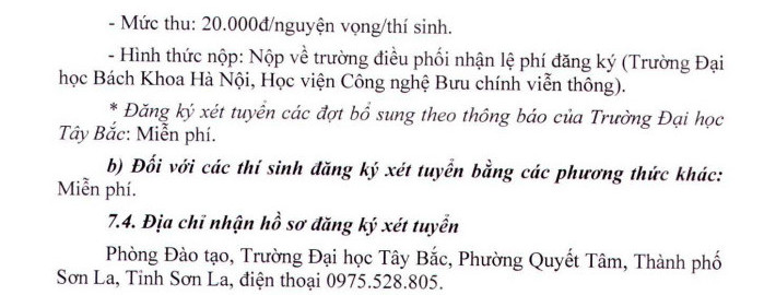 Dai hoc Tay Bac cong bo thong tin tuyen sinh nam 2022