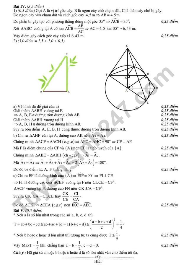 De thi giua ki 1 mon Toan lop 9 - THCS Trung Vuong 2022