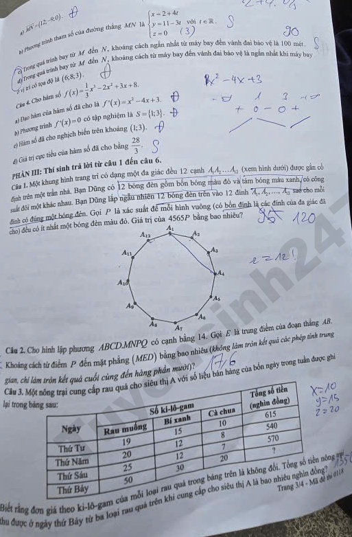 De thi va dap an mon Toan tot nghiep THPT 2026 - Ma de 0118