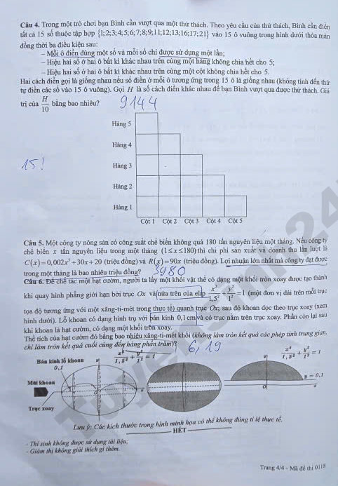 De thi va dap an mon Toan tot nghiep THPT 2026 - Ma de 0118