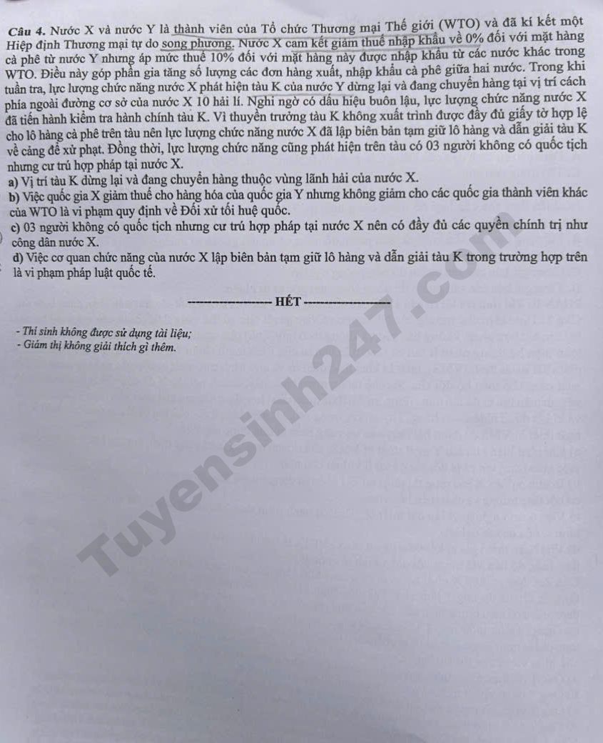 Dap an de thi tot nghiep THPT 2026 mon GDKTPL ma de 1019 chi tiet nhat