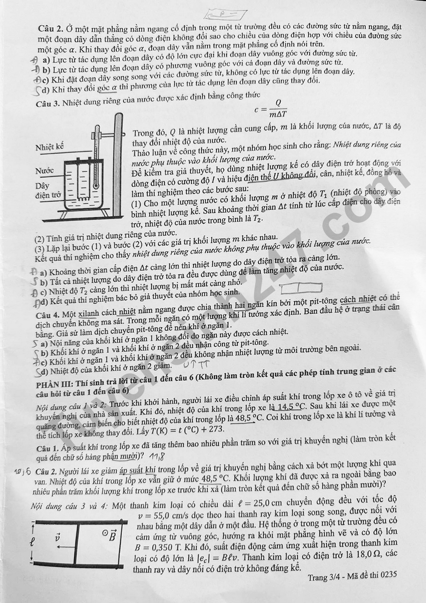 De thi tot nghiep THPT 2026 mon Ly ma de 0235 co dap an