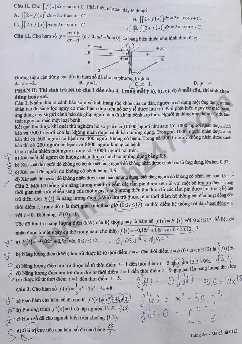 De thi va dap an mon Ly tot nghiep THPT 2026 - Ma de 0201