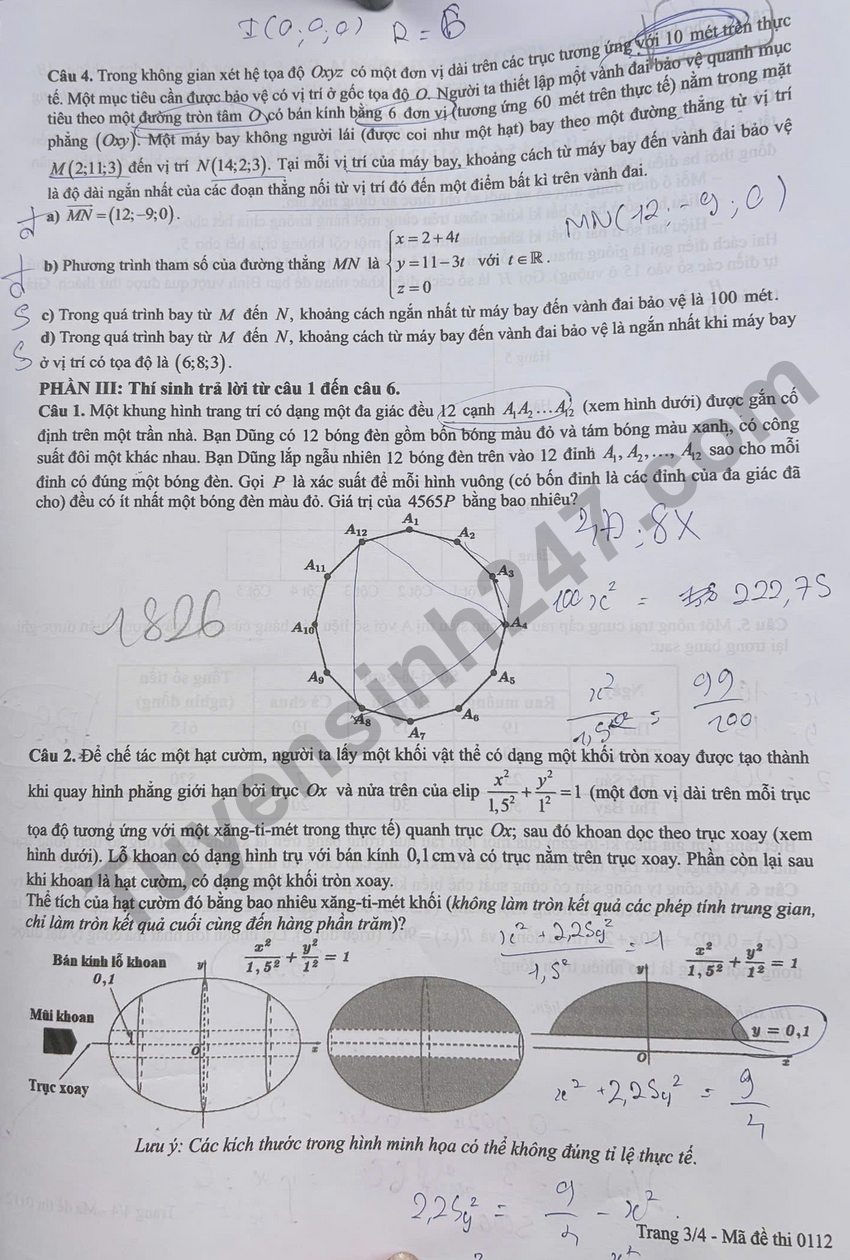 De thi va dap an mon Ly tot nghiep THPT 2026 - Ma de 0201