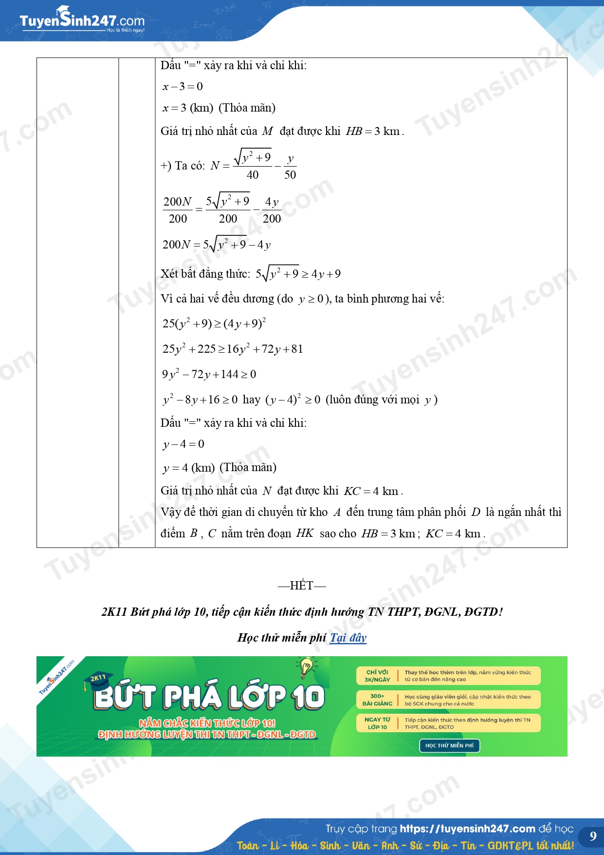 Dap an de thi lop 10 mon Toan - Quang Ninh 2026