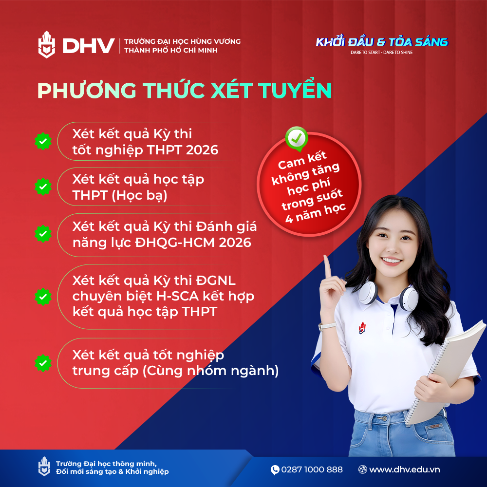 Thong tin tuyen sinh truong Dai hoc Hung Vuong TPHCM nam 2026