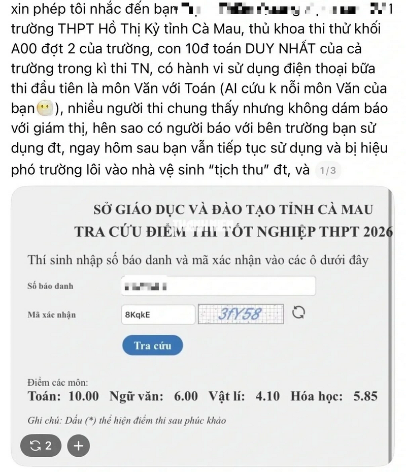 Hoc sinh gioi Toan bi huy diem thi tot nghiep THPT 2026