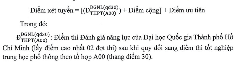 Bang quy doi tuong duong Dai hoc Kien truc TPHCM (UAH) 2026