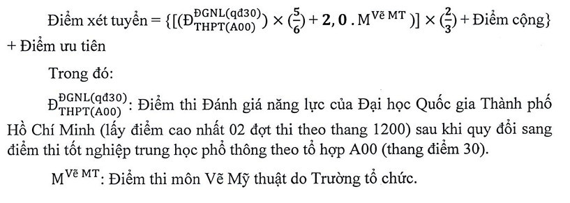 Bang quy doi tuong duong Dai hoc Kien truc TPHCM (UAH) 2026