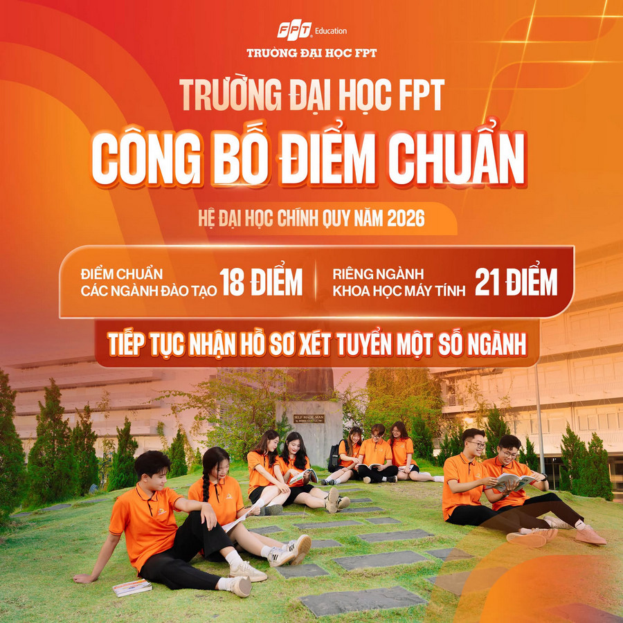 Da co diem chuan 2026 Dai hoc FPT