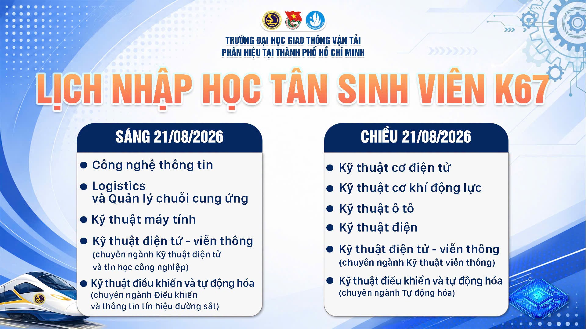 Huong dan nhap hoc DH Giao thong Van tai co so phia Nam (UTC2) 2026
