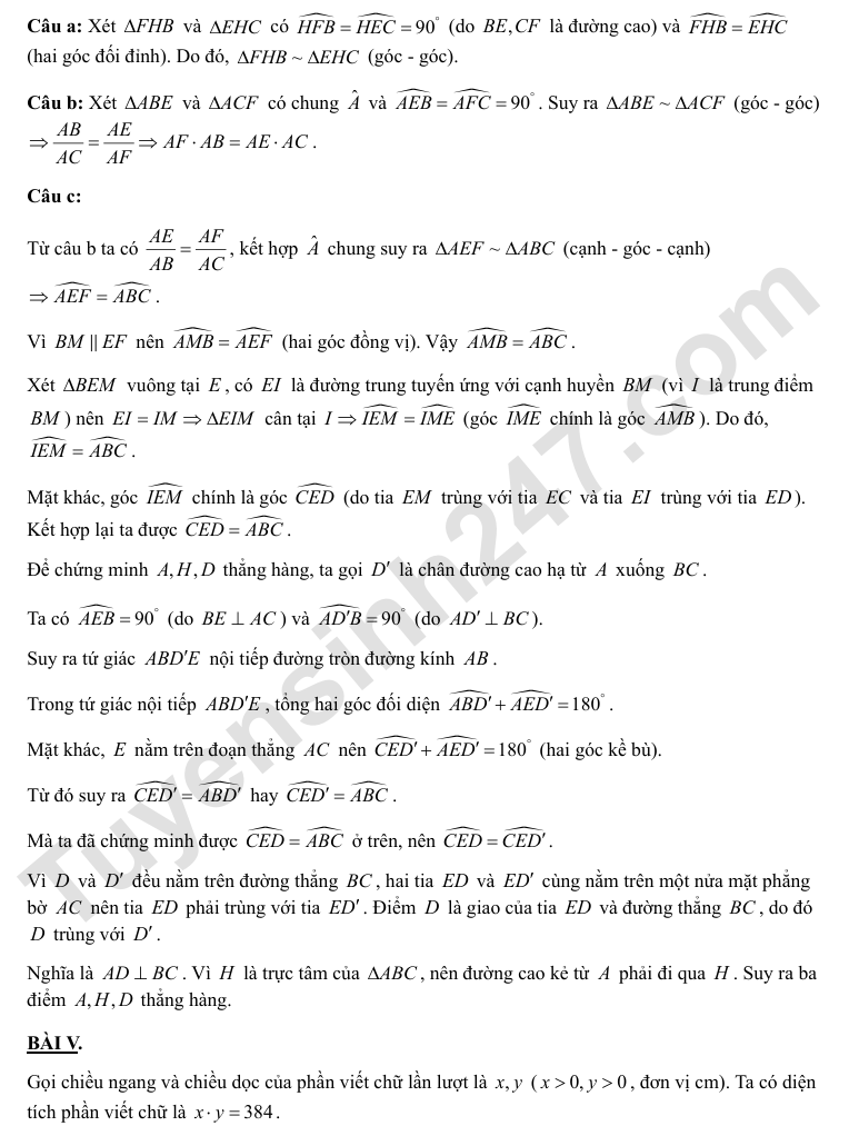 De KSCL dau nam lop 9 mon Toan 2026 - THCS Tu Liem 2