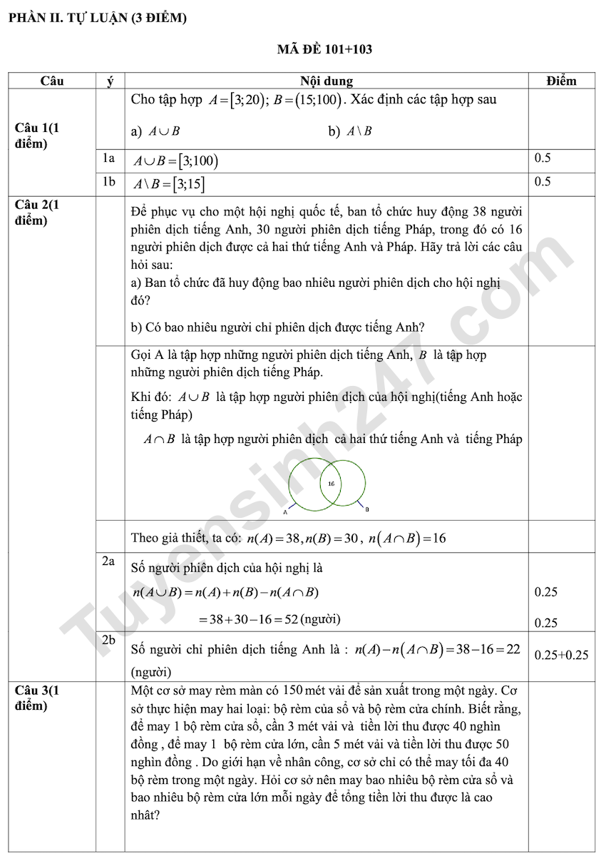 De thi giua hoc ki 1 mon Toan lop 10 THPT Duy Tan 2025 - 2026