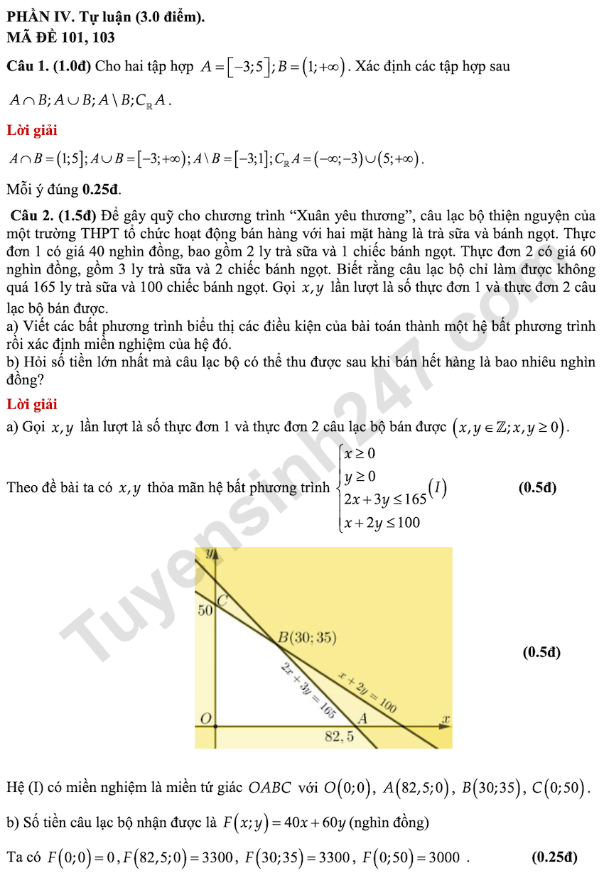 De thi giua HK1 lop 10 mon Toan THPT Ton That Tung 2025 - 2026