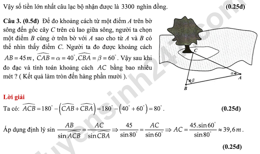 De thi giua HK1 lop 10 mon Toan THPT Ton That Tung 2025 - 2026