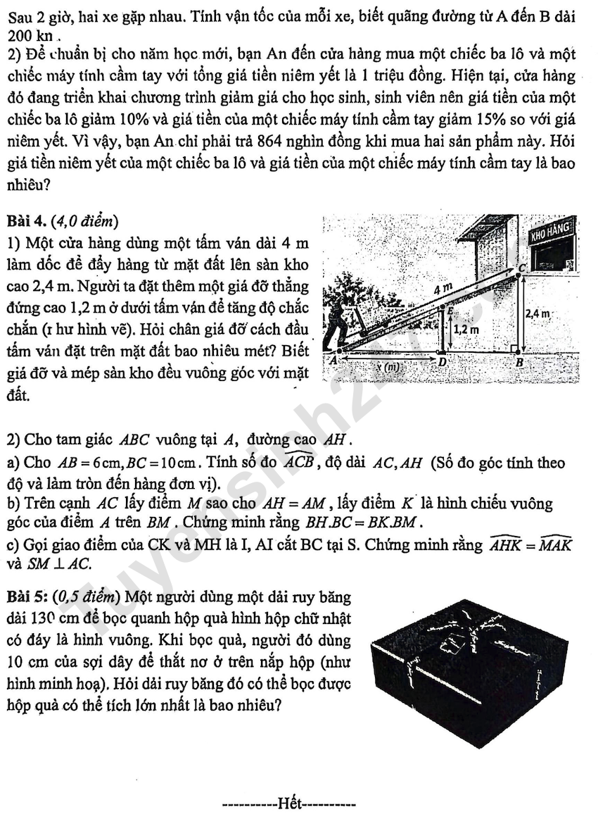 De KSCL mon Toan lop 9 xa Dai Thanh, Ha Noi 2026 - 2027