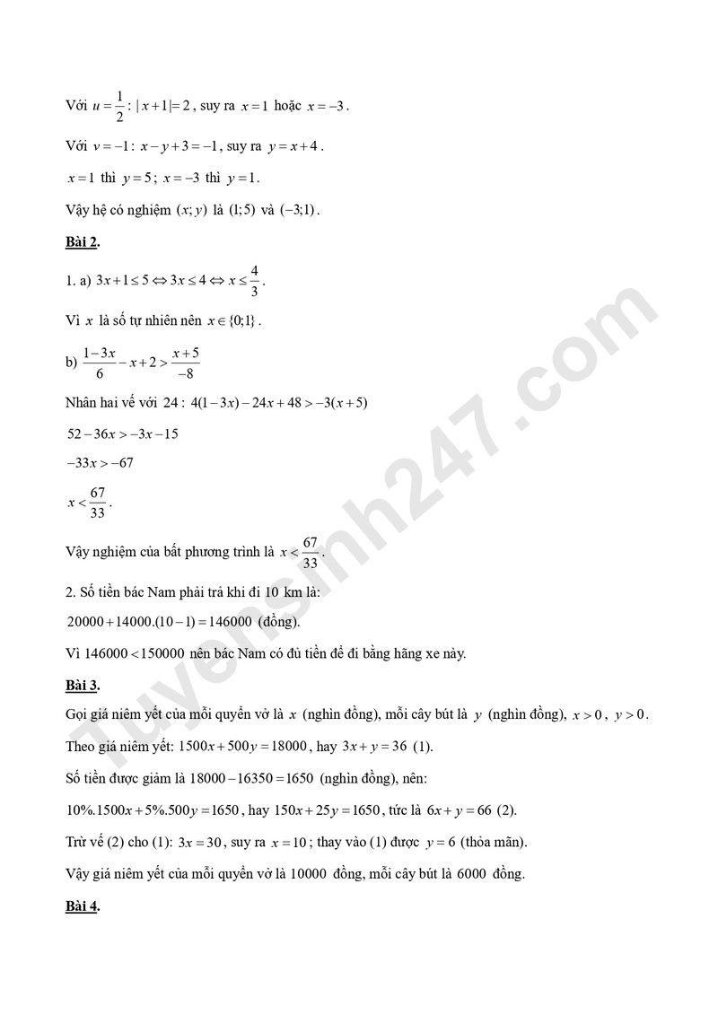 De thi giua hoc ki I mon Toan lop 9 - Truong THCS & THPT Luong The Vinh