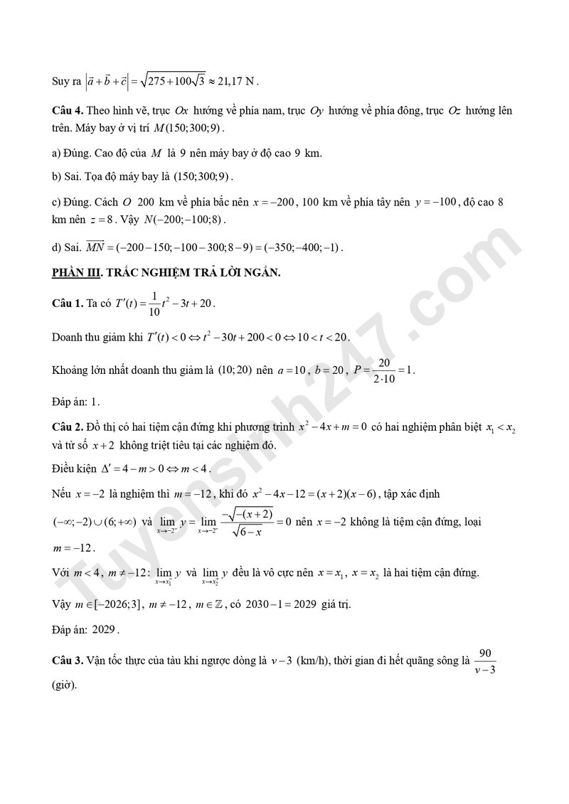 De giua ki mon Toan lop 12 nam 2026 - THPT Nguyen Thi Minh Khai