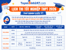Lịch thi tốt nghiệp THPT 2026 Chi tiết và những lưu ý quan trọng